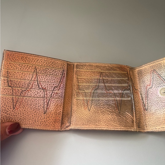 Anuschka Hand-Painted Leather Wallet – Martini Cocktail Design - Picture 6 of 11